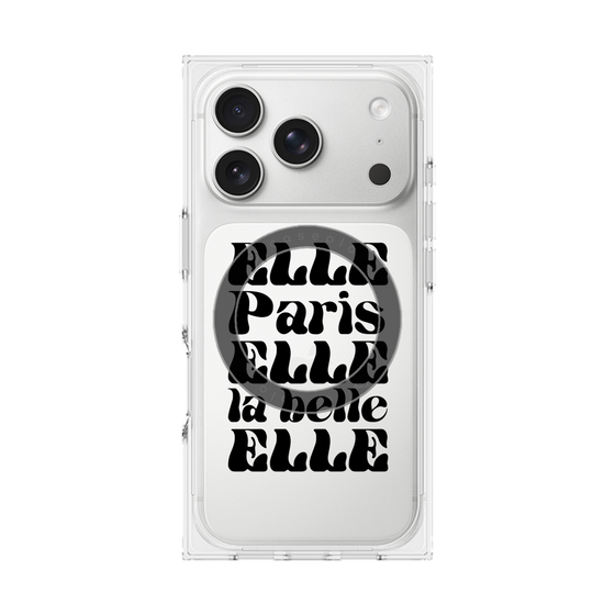 プレミアムスクエアケース with MagSafe［ ELLE - ELLE Paris ］
