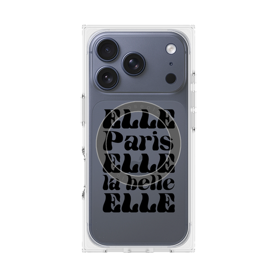 プレミアムスクエアケース with MagSafe［ ELLE - ELLE Paris ］