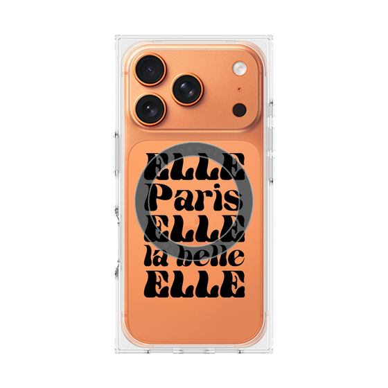 プレミアムスクエアケース with MagSafe［ ELLE - ELLE Paris ］