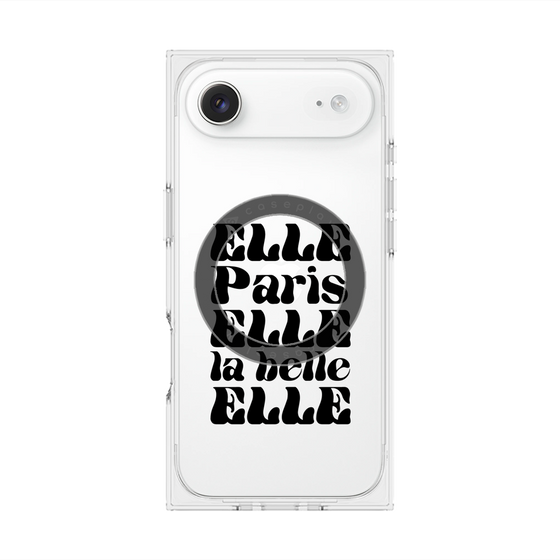 プレミアムスクエアケース with MagSafe［ ELLE - ELLE Paris ］