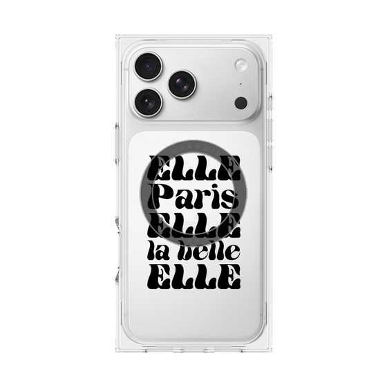 プレミアムスクエアケース with MagSafe［ ELLE - ELLE Paris ］