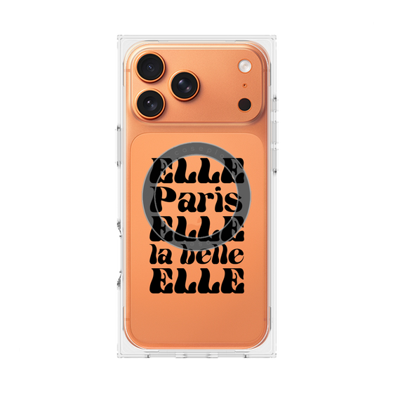 プレミアムスクエアケース with MagSafe［ ELLE - ELLE Paris ］