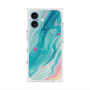 プレミアムスクエアケース with MagSafe［ Color Rain - オリジナル - Serene Wave ］