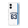 プレミアムスクエアケース with MagSafe［ 埼玉西武ライオンズ- #63 HASEGAWA - ホーム ］