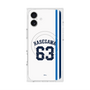 プレミアムスクエアケース with MagSafe［ 埼玉西武ライオンズ- #63 HASEGAWA - ホーム ］