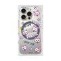 プレミアムスクエアケース with MagSafe［ クリアソン新宿 - くりあにゃん - 総柄 ］