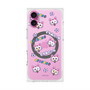 プレミアムスクエアケース with MagSafe［ クリアソン新宿 - くりあにゃん - 総柄 ］