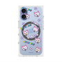 プレミアムスクエアケース with MagSafe［ クリアソン新宿 - くりあにゃん - 総柄 ］