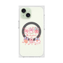 プレミアムスクエアケース with MagSafe［ もくもくちゃん - リボン ］