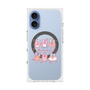 プレミアムスクエアケース with MagSafe［ もくもくちゃん - リボン ］