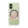 プレミアムスクエアケース with MagSafe［ もくもくちゃん - リボン ］