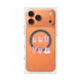 プレミアムスクエアケース with MagSafe［ もくもくちゃん - リボン ］
