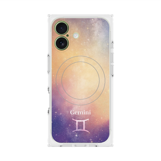 プレミアムスクエアケース with MagSafe［ STARRY SIGNS - オリジナル - Gemini ］