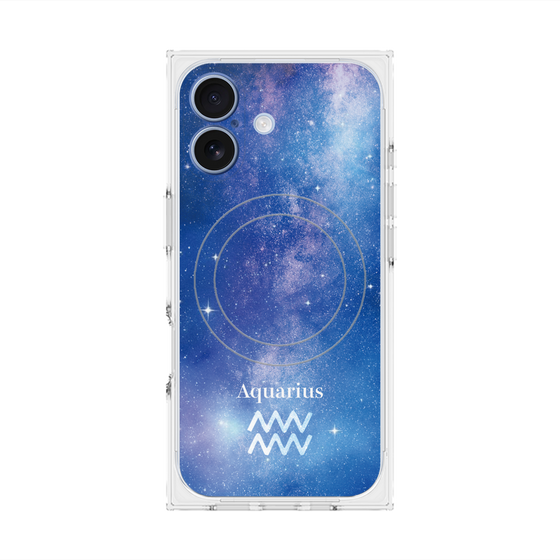 プレミアムスクエアケース with MagSafe［ STARRY SIGNS - オリジナル - Aquarius ］