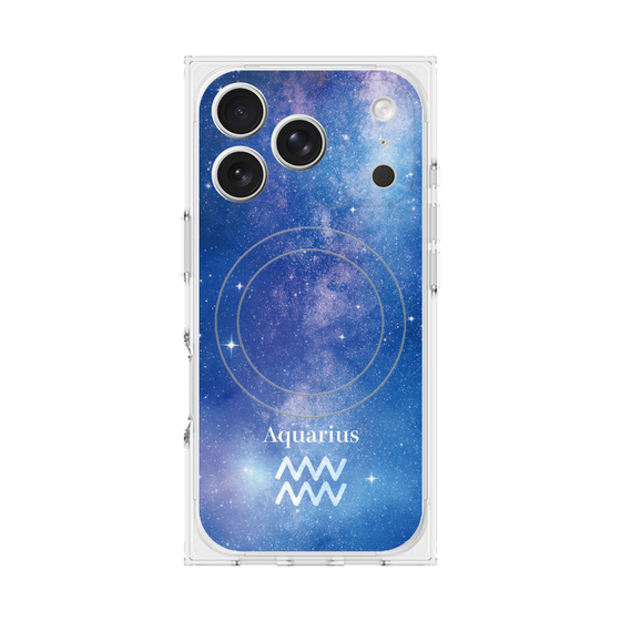 プレミアムスクエアケース with MagSafe［ STARRY SIGNS - オリジナル - Aquarius ］