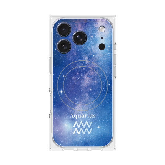 プレミアムスクエアケース with MagSafe［ STARRY SIGNS - オリジナル - Aquarius ］