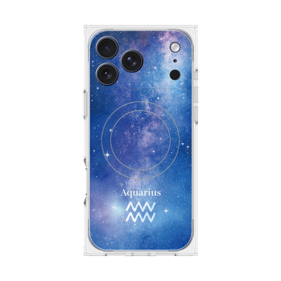 プレミアムスクエアケース with MagSafe［ STARRY SIGNS - オリジナル - Aquarius ］