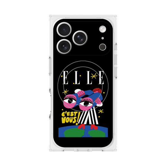 プレミアムスクエアケース with MagSafe［ ELLE - 80 YEARS - CACHETEJACK ］