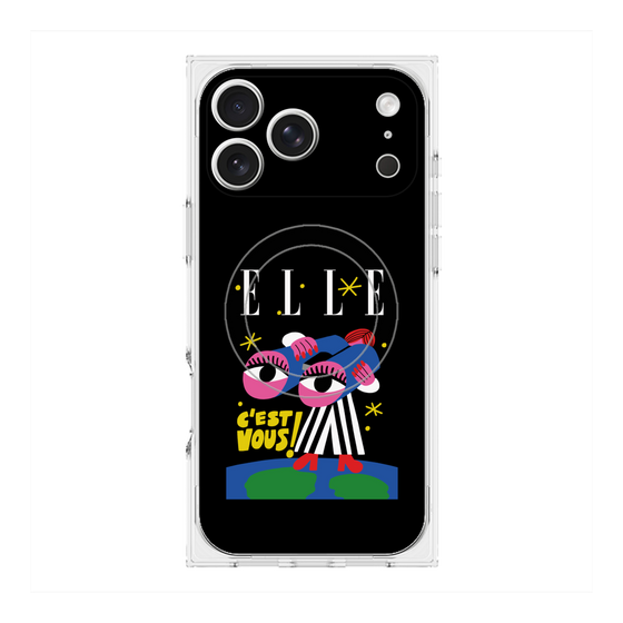 プレミアムスクエアケース with MagSafe［ ELLE - 80 YEARS - CACHETEJACK ］