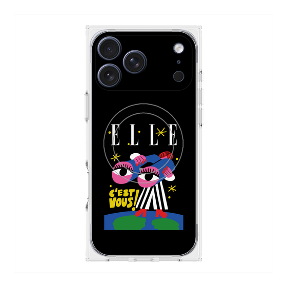 プレミアムスクエアケース with MagSafe［ ELLE - 80 YEARS - CACHETEJACK ］