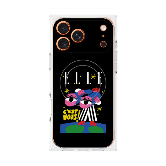 プレミアムスクエアケース with MagSafe［ ELLE - 80 YEARS - CACHETEJACK ］