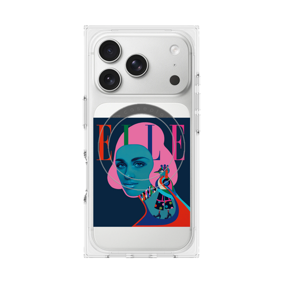 プレミアムスクエアケース with MagSafe［ ELLE - 80 YEARS - RAMONA NORDAL ］