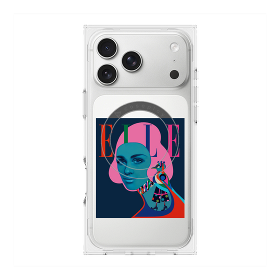 プレミアムスクエアケース with MagSafe［ ELLE - 80 YEARS - RAMONA NORDAL ］