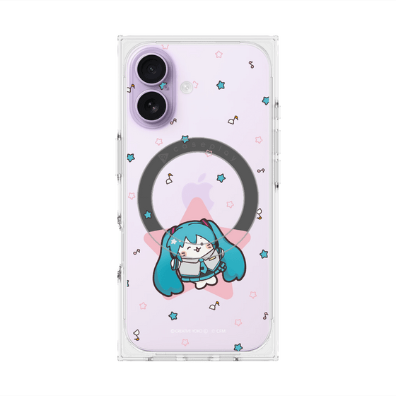 プレミアムスクエアケース with MagSafe［ しろたん×初音ミク - 初音ミク - しろたん変身 ］