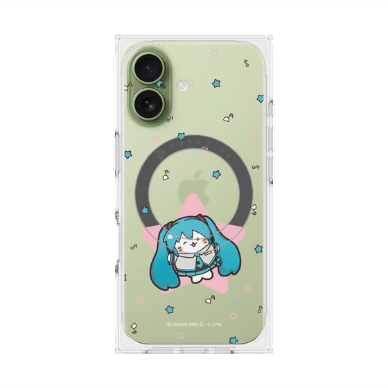 プレミアムスクエアケース with MagSafe［ しろたん×初音ミク - 初音ミク - しろたん変身 ］