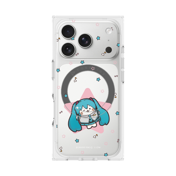 プレミアムスクエアケース with MagSafe［ しろたん×初音ミク - 初音ミク - しろたん変身 ］