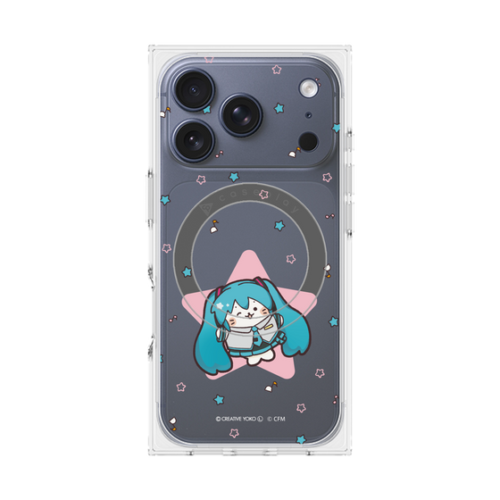 プレミアムスクエアケース with MagSafe［ しろたん×初音ミク - 初音ミク - しろたん変身 ］