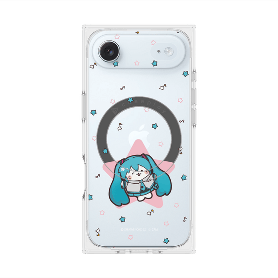 プレミアムスクエアケース with MagSafe［ しろたん×初音ミク - 初音ミク - しろたん変身 ］