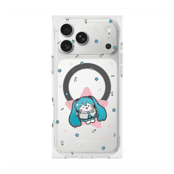 プレミアムスクエアケース with MagSafe［ しろたん×初音ミク - 初音ミク - しろたん変身 ］