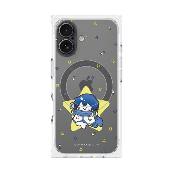 プレミアムスクエアケース with MagSafe［ しろたん×初音ミク - KAITO - しろたん変身 ］