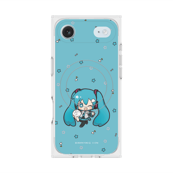 プレミアムスクエアケース with MagSafe［ しろたん×初音ミク - 初音ミク - しろたんと一緒 ］