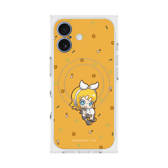 プレミアムスクエアケース with MagSafe［ しろたん×初音ミク - 鏡音リン - しろたんと一緒 ］