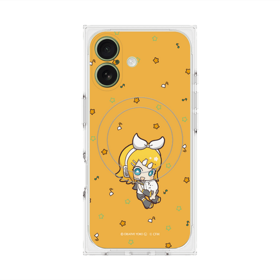 プレミアムスクエアケース with MagSafe［ しろたん×初音ミク - 鏡音リン - しろたんと一緒 ］
