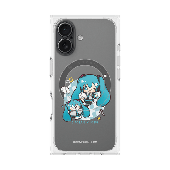 プレミアムスクエアケース with MagSafe［ しろたん×初音ミク - しろたん×初音ミク ］