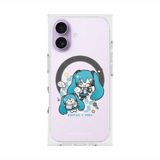 プレミアムスクエアケース with MagSafe［ しろたん×初音ミク - しろたん×初音ミク ］