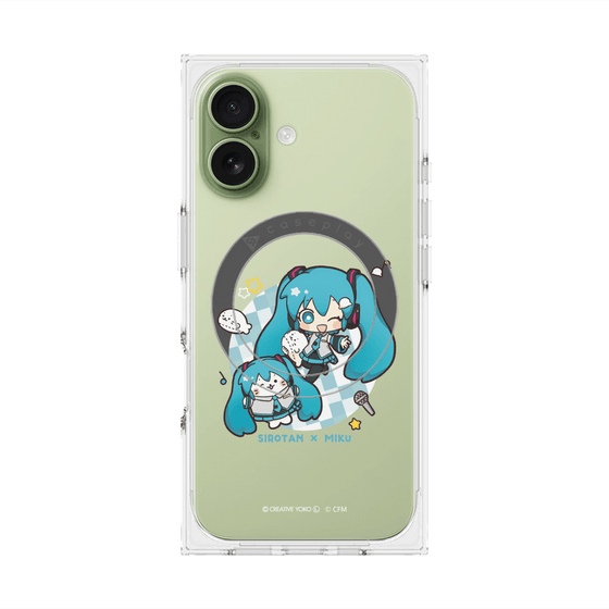 プレミアムスクエアケース with MagSafe［ しろたん×初音ミク - しろたん×初音ミク ］
