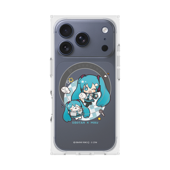 プレミアムスクエアケース with MagSafe［ しろたん×初音ミク - しろたん×初音ミク ］