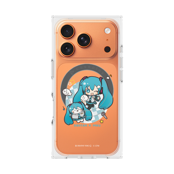 プレミアムスクエアケース with MagSafe［ しろたん×初音ミク - しろたん×初音ミク ］