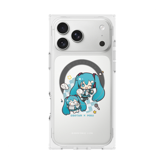 プレミアムスクエアケース with MagSafe［ しろたん×初音ミク - しろたん×初音ミク ］