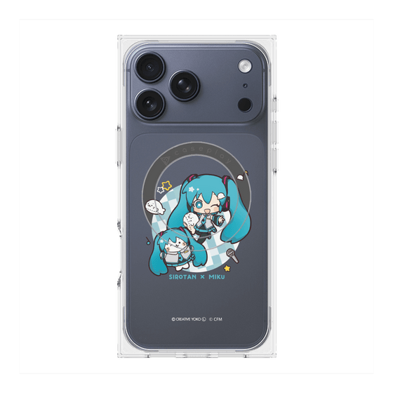 プレミアムスクエアケース with MagSafe［ しろたん×初音ミク - しろたん×初音ミク ］