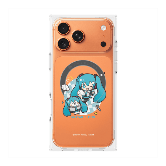 プレミアムスクエアケース with MagSafe［ しろたん×初音ミク - しろたん×初音ミク ］