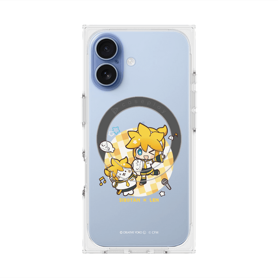 プレミアムスクエアケース with MagSafe［ しろたん×初音ミク - しろたん×鏡音レン ］