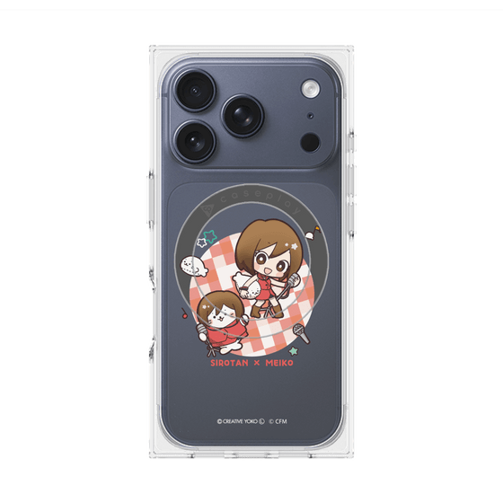 プレミアムスクエアケース with MagSafe［ しろたん×初音ミク - しろたん×MEIKO ］