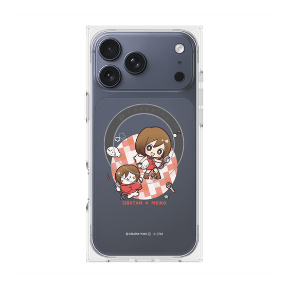 プレミアムスクエアケース with MagSafe［ しろたん×初音ミク - しろたん×MEIKO ］