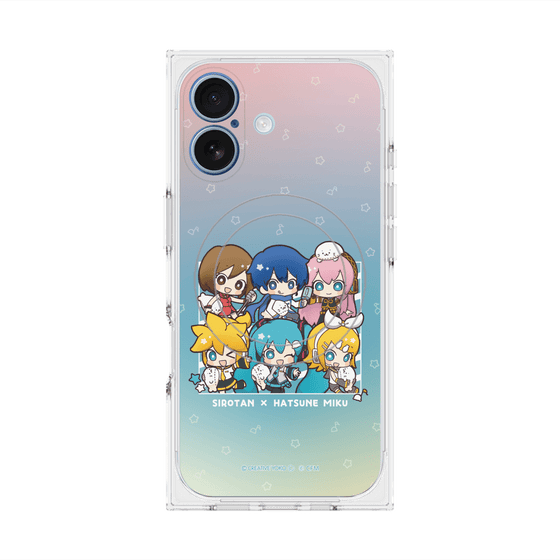 プレミアムスクエアケース with MagSafe［ しろたん×初音ミク - 全員集合 - しろたんと一緒 ］