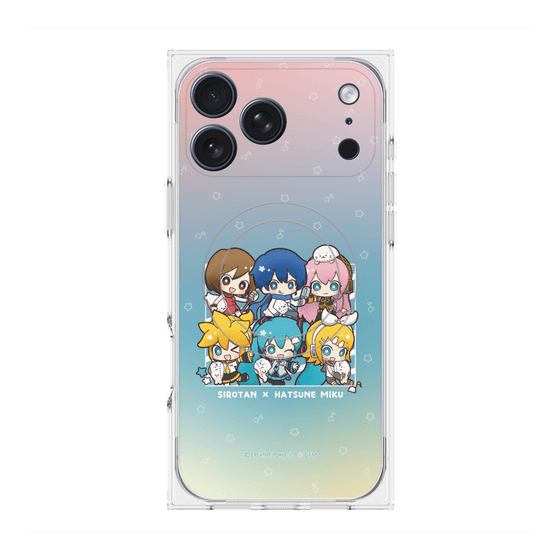 プレミアムスクエアケース with MagSafe［ しろたん×初音ミク - 全員集合 - しろたんと一緒 ］